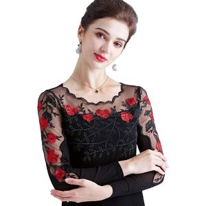 เสื้อยืดคอกลมขนาดใหญ่พิเศษสำหรับผู้หญิง, ผ้าฝ้าย100% ลำลองฤดูร้อนทำจากผ้าฝ้าย/ใยไผ่รุ่นน้ำหนัก - Product Image 1