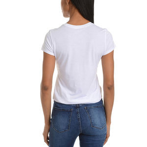 Camiseta de manga corta para mujer, camiseta ligera de algodón en blanco, ropa informal lisa, camisetas - Product Image 2