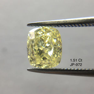 Fancy Light Yellow 1,51 Carat Brilliant Modified Cushion Cut VS1 Clarity GIA Certified 100% Natural Fancy Loose Diamonds OEM ODM - Product Image 1