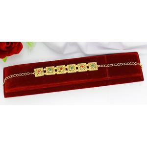 Bracelet bijoux prix de gros femmes bijoux dubai indien 24 bracelets plaqué or laiton matériel dubai bijoux indien - Product Image 2