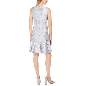 Vestido Natori para Mujer con Cinturón Obi de Mosaico, Volantes, Satén, Estampado Floral, Sin Tirantes, Estilo Vintage, Talla Grande 16, para Fiestas - Product Image 2