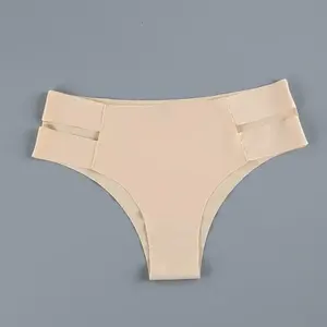 Culottes de bikini sexy et romantiques en coton pour femmes, taille basse, respirantes, écologiques, sans coutures, avec dentelle – Vente en gros - Product Image 4