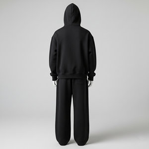 ชุดกีฬาผ้าฟลีซน้ำหนักเบาแบบลำลองสำหรับฤดูใบไม้ร่วง แบบ unisex พร้อมฮู้ดสำหรับวิ่ง ดีไซน์ 2 in 1 - Product Image 5