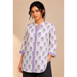 Top corto informal morado Mehfil-E-Ishq Gulbahar - Product Image 1