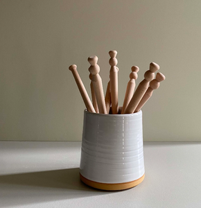 Mango Agitador de madera Gachas Spurtle Precio al por mayor Cocina Herramientas de grado alimenticio Mejor diseño Venta caliente - Product Image 3