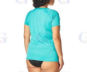 Women Short Sleeve MMA Rash Guard High Quality Custom Made BJJ Rash Guard <b>Polyester</b> / Spandex Material with Sublimation Printing - Product Image 2