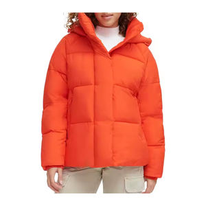 Chaqueta acolchada de gran tamaño para mujer, Abrigo acolchado con capucha cálido para invierno, ropa de calle ligera a la moda para mujer, oferta 2025 - Product Image 1