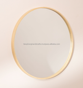 Espejo de pared redondo de madera de alta calidad, espejo decorativo, decoración para su hogar acogedor, 4 tamaños - Product Image 4