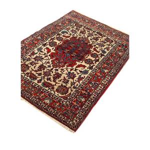 Alfombra de Lana Anudada a Mano Aalam, Estilo Kilim Abstracto con Medallón Rojo y Naranja, Rectangular 9x12, para Entrada del Hogar, para Adolescentes - Paem-708 - Product Image 2