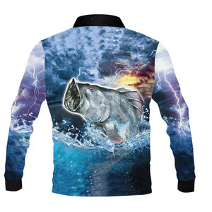 Camisa de pesca impermeable Unisex de manga larga, ropa deportiva transpirable de secado rápido, servicio OEM de alta calidad - Product Image 4