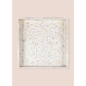 Bandeja de servicio cuadrada moderna nácar al por mayor con bandejas de servicio decorativas en forma festoneadas de Vietnam - Product Image 3