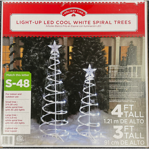 2 pezzi di alta qualità 3 piedi 4 piedi Natale a spirale albero grande 180cm PET stella artificiale premio per le decorazioni per le feste del centro commerciale - Product Image 1