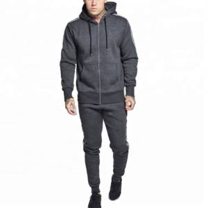 2025 sport porte Gym Fitness Tech polaire formation survêtements hommes deux pièces ensemble survêtement Jogging costume pour hommes - Product Image 1