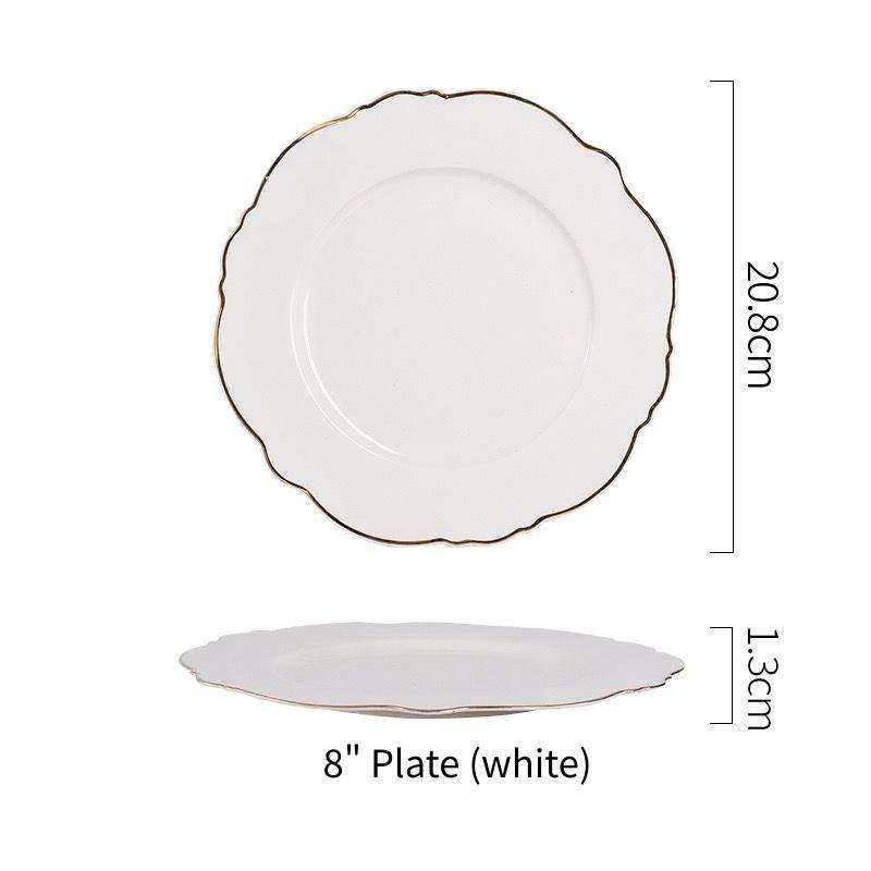 8" Plate (white)