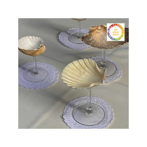 Verre à vin Turbo Shell fait main Gobelet de style côtier unique pour fête à la plage mariage ou affichage de boissons - Product Image 1