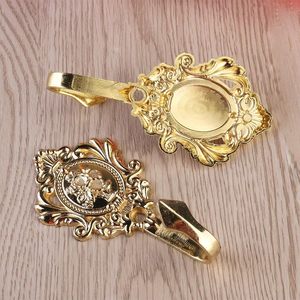 Vàng Hoàn Thiện Kim Loại Tường Móc Và Gắn Kết Móc Áo Lá Thiết Kế Vải Khăn Móc Nhiều Thiết Kế Hoàng Gia Nhìn Cổ Điển Kim Loại Móc - Product Image 6