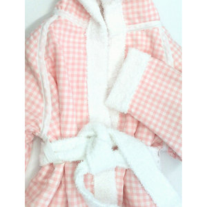 Set di Accappatoi a Quadretti Rosa - Product Image 3
