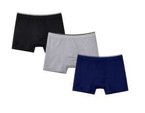 Boxers respirants mi-taille pour hommes en coton doux, sous-vêtements personnalisables, fabriqués en Chine, commande en gros, fabricant - Product Image 1