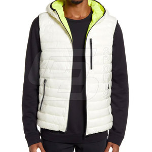 Người đàn ông của chất lượng cao tùy chỉnh in nóc Áo ghi lê vải giản dị bong bóng vest trọng lượng nhẹ nylon điền không thấm nước cho mùa đông - Product Image 4