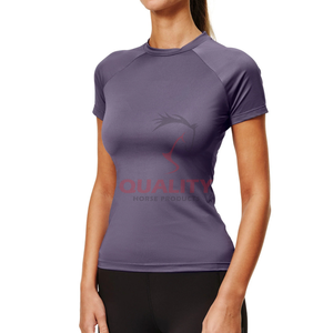 Camiseta atlética para montar a caballo para mujer, tela transpirable que absorbe la humedad, elegante, ligera, elástica, para montar a caballo - Product Image 2