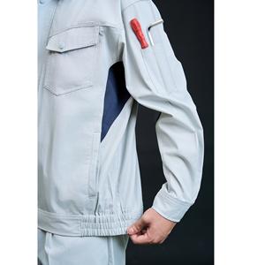 Ensemble de vêtements de travail de sécurité respirant et confortable pour hommes, gris marine, manches longues, haute visibilité, Vietnam OEM FMF, durable - Product Image 5