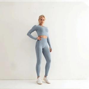 Nouveau Yoga ensemble femmes survêtement Fitness Gym deux pièces ensemble femmes sport soutien-gorge Leggings femmes Sportwear respirant - Product Image 6