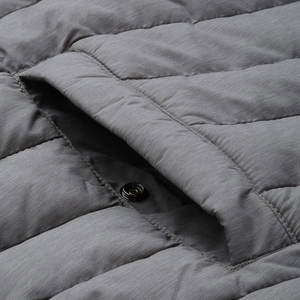 แจ็คเก็ตกันลมสำหรับผู้ชายเสื้อแจ็คเก็ตขนเป็ดลำลองสีพื้นเสื้อแจ็คเก็ตขนเป็ดสำหรับฤดูหนาว - Product Image 5