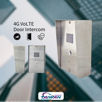 Système d'interphone avec caméra Gainwise SS2204-4G, carte SIM 4G, étanche IP65, sonnette sans fil bidirectionnelle, prise en acier inoxydable, villa