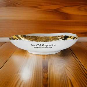 Bandeja de centro de mesa de oro blanco, decoración del hogar, vajilla, ceremonia de boda, cumpleaños, regalo de agradecimiento, cuenco de Chocolate, uso multiusos - Product Image 3