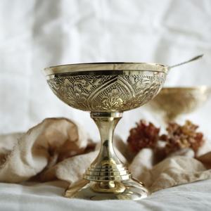 Vajilla de helado de Metal de latón con acabado de superventas para cuenco de postre de helado para restaurante casero - Product Image 3