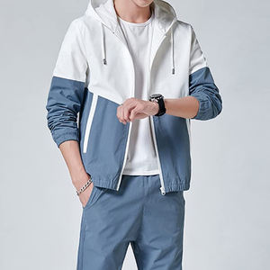 Costume coupe-vent respirant à manches longues pour hommes, nouveau dernier design pas cher pour le jogging - Product Image 4