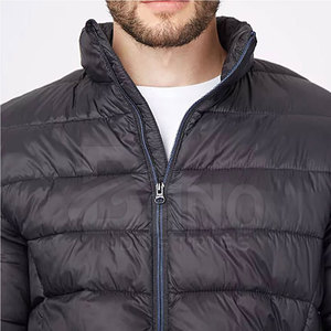 Chaqueta de Plumón para Hombre de Alta Calidad al Mejor Precio, con Cuello Alto, Fabricada en Poliéster, Color Liso, Chaqueta de Invierno en Oferta - Product Image 4