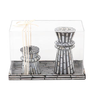 Mother of pearl Inlay <b>Oud</b> <b>Burner</b> Bakhoor MOP Tray Medkhan Resin Box Mabkhara <b>Burner</b> Mubkhar Acrylic Box - Product Image 5