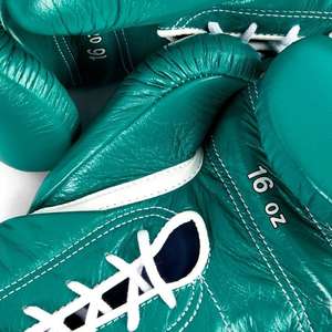 Ensemble de Sparring de Boxe Professionnel Winning Vert Personnalisé en Cuir Véritable de Qualité Supérieure avec Gants, Casque et Coquille - Product Image 4