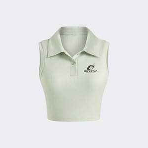 Débardeur d'été pour femme, taille personnalisée, coupe régulière, respirant, en spandex et polyester, motif nuage, décontracté, sans manches, longueur courte - Product Image 2