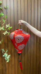 VENTE FLASH Lanterne en soie bleue Lotus 2025 Lanterne élégante à lumière douce pour la décoration intérieure et les événements - Product Image 4