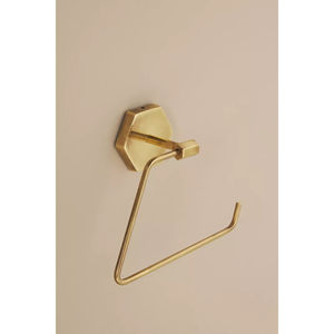 Porte-papier toilette en acier inoxydable poli doré, design simple pour la maison et la cuisine, utilisation dans la salle de bain - Product Image 2