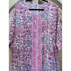 Vestido Kurta Bordado Bhopali para Días de Verano - Product Image 4