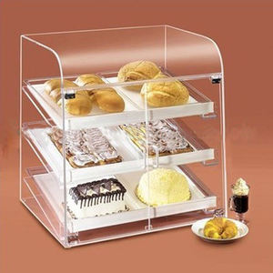 Vitrine amovible en verre et acrylique pour gâteau pour vitrine dans les magasins ou les restaurants - Product Image 3