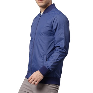 Prix de gros personnalisé blousons bombardier grande taille légers pour hommes blousons bombardier respirant de couleur unie pour hommes pour homme - Product Image 5