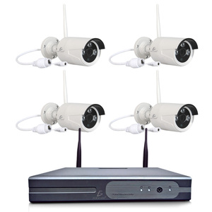 Outdoor Security 4-Channel <b>Wireless</b> <b>IP</b> <b>Camera</b> System with DVR Two-Way Audio Night Vision Eseecloud App - Product Image 2