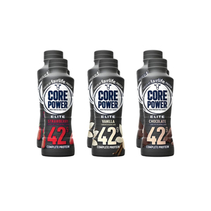 Core <strong>brand</strong> milkshake in <strong>chocolate</strong> vanilla and strawberry flavors for supermarkets - Product Image 1