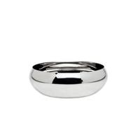 Bol de service en acier inoxydable élégant avec une finition brossée parfait pour les cuisines contemporaines et les paramètres de table à manger