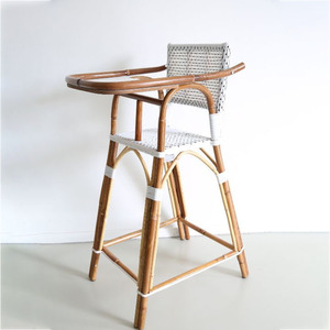 เก้าอี้สูงสำหรับเด็กเก้าอี้รับประทานอาหารสำหรับเด็กเล็กเก้าอี้หวายสูงสำหรับตุ๊กตาพร้อมเบาะนุ่มเป็นมิตรกับสิ่งแวดล้อม - Product Image 4