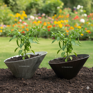 Jarrón de Metal con Acabado Dorado Antiguo, Hecho a Mano, Redondo, Decorativo, de Metal Texturizado Premium, Decoración Contemporánea para el Hogar y la Oficina - Product Image 6