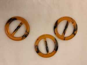 Hebilla de cinturón ajustable redonda de resina de colores surtidos tamaño personalizado para ropa y bolsos uso logotipo impreso - Product Image 4