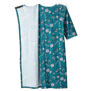 Precios al por Mayor, Batas de Paciente Estampadas para Hombre y Mujer de Calidad de Exportación, Batas de Hospital 100% Poliéster para Uso del Paciente Durante el Tratamiento - Product Image 5