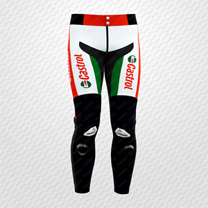 JOHANN ZARCO Zonda แทรครถจักรยานยนต์แบบสั่งทำ/ขี่แบบเจาะรูหนังวัว/จิงโจ้มอเตอร์ไซค์หนังสำหรับแข่งรถกางเกงป้องกัน CE กางเกง - Product Image 1