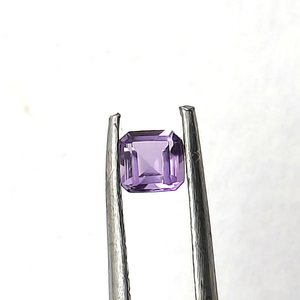 Amatista Natural de Brasil 3x3mm Asscher Facet 0,14 Cts Piedra preciosa suelta de corte elegante cuadrado de amatista de alta calidad para la fabricación de joyas - Product Image 4