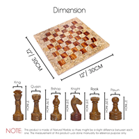 Boîte de rangement en marbre pour jeu d'échecs |   Échiquier en pierre noire et blanche fait main |   Stratégie classique pour adultes et enfants |   Animaux Angéliques